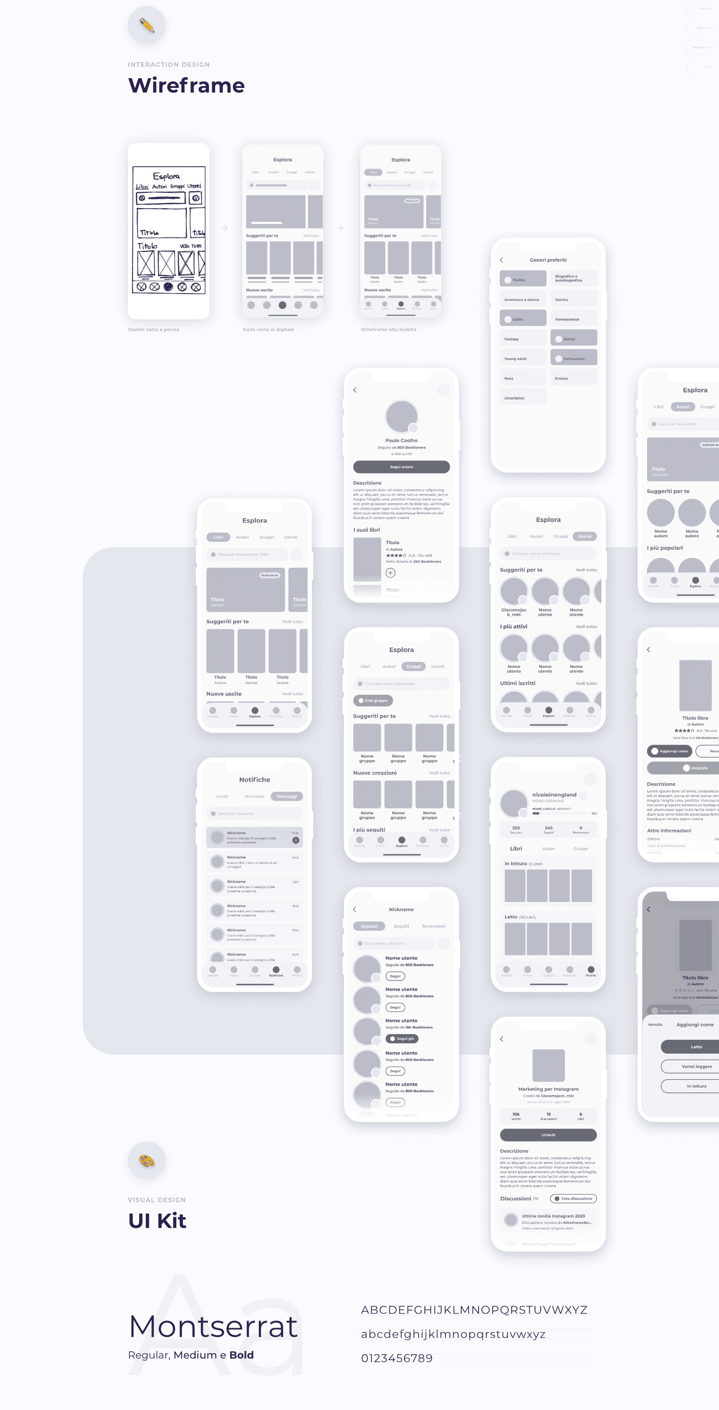 Student project โ Mobile wireframe