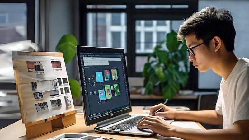 CorsoUX student working on a real project in Figma