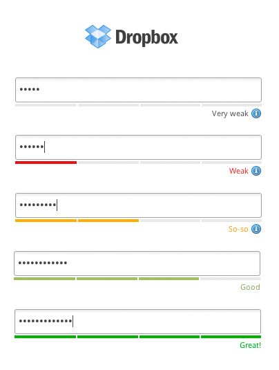 password strength meter design