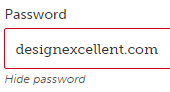 password show hide button