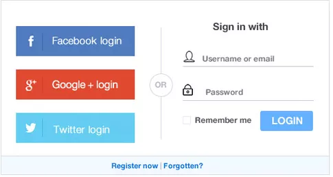 UX social login